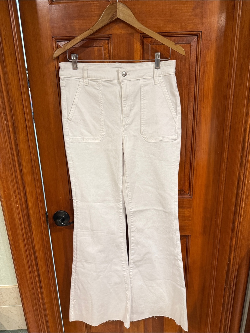 Flare Pants in Off-White